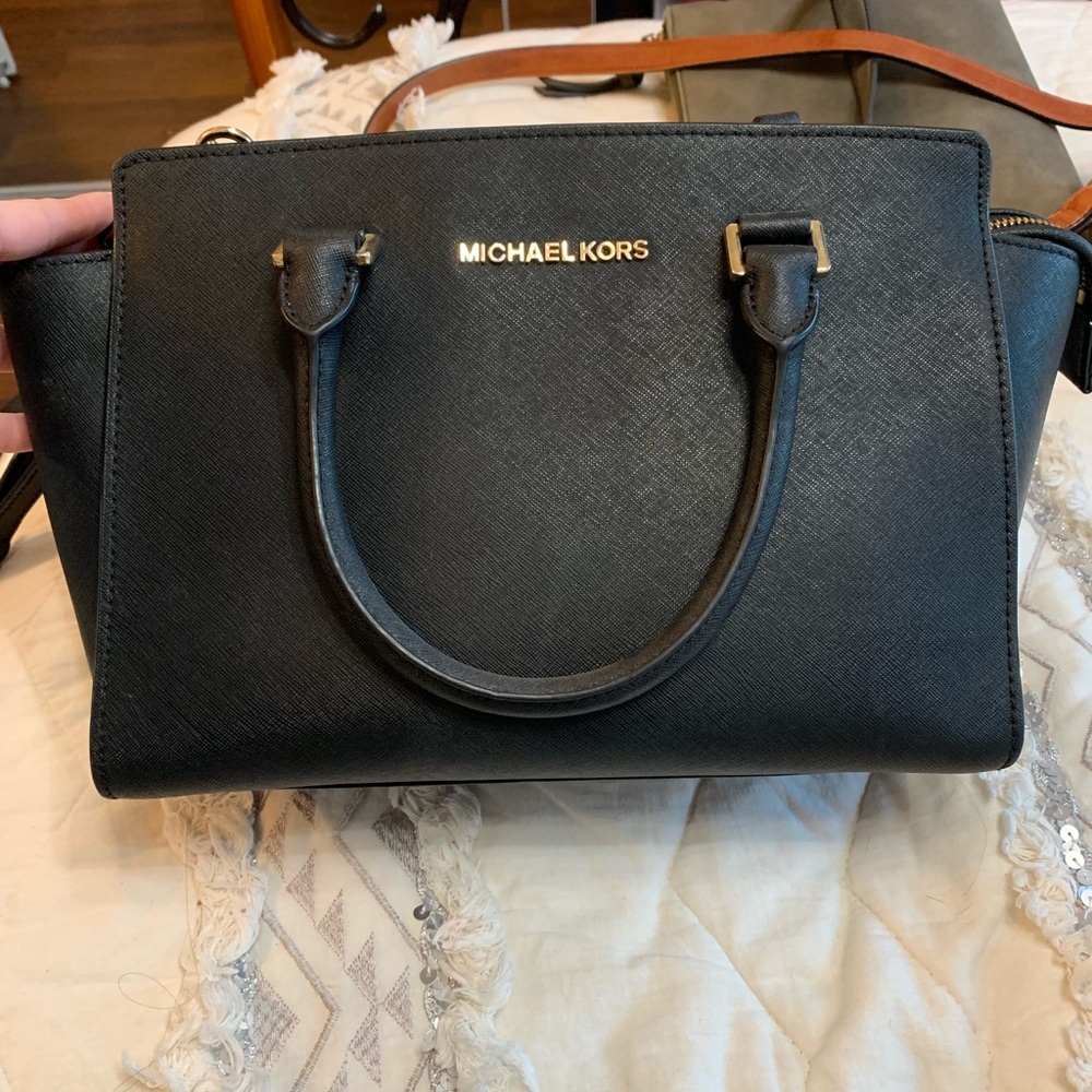 Black Michael Kors Selma Bag